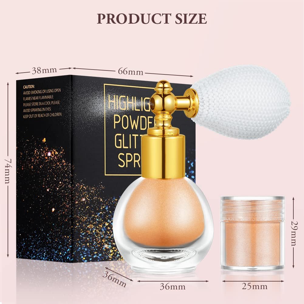 Strahlen Sie mit AOOWU Glitterspray bei jeder Gelegenheit