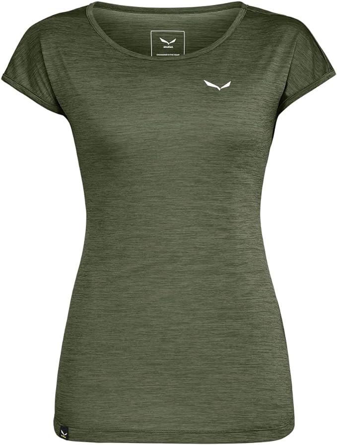 Entdecken Sie das Salewa Damen Melange Shirt – Perfekte Eleganz in Olive