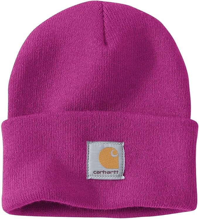 Die Carhartt Unisex-Strickmütze A18 in Magenta – Stil und Funktionalität in einem